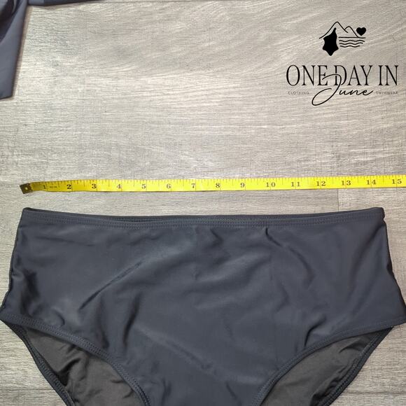 Yonique One Shoulder Tankini Swimsuit Size L - Picture 3 of 5